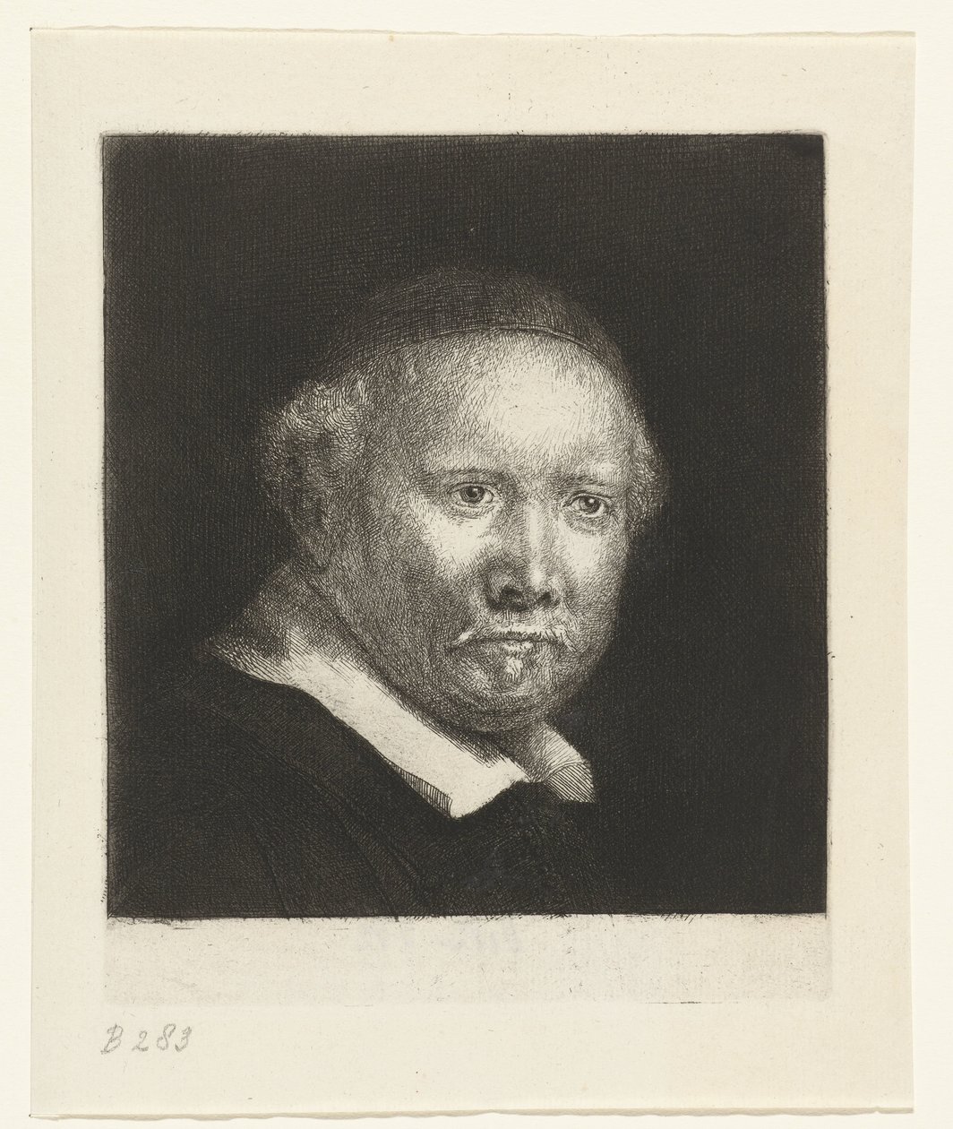 Lieven Willemsz. van Coppenol, skriftmester: den større platen av Rembrandt van Rijn