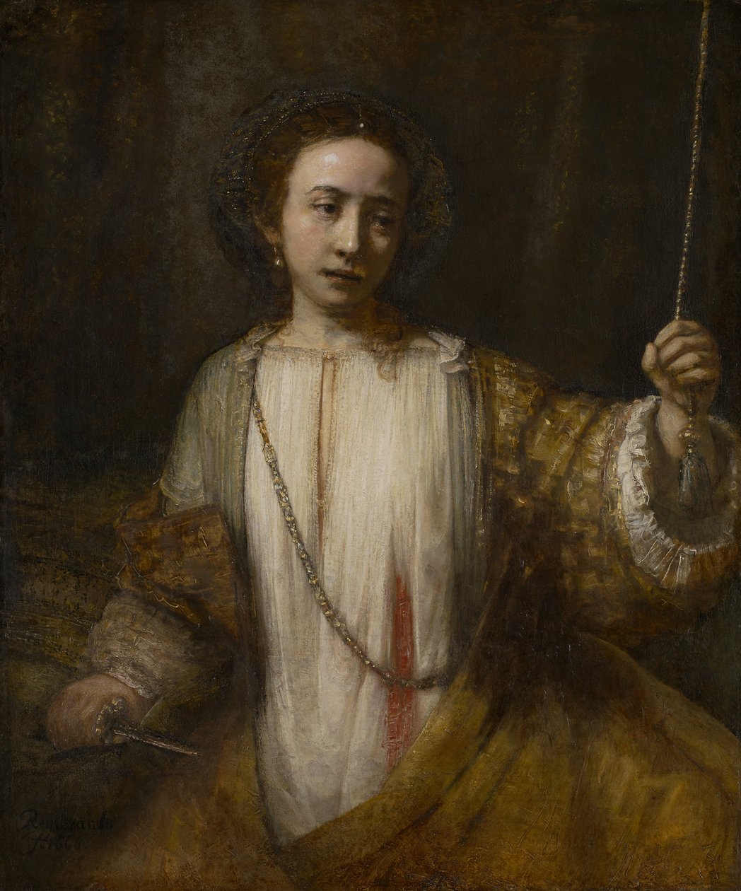 Lucretia av Rembrandt van Rijn