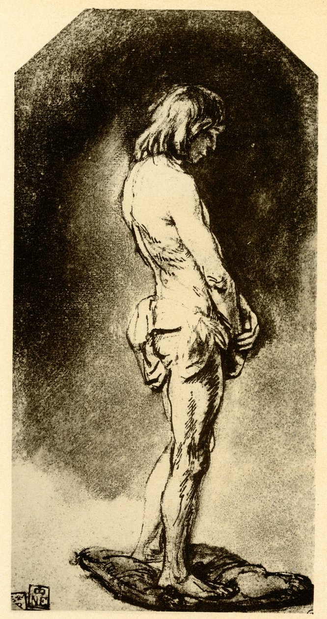 Naken mann av Rembrandt van Rijn