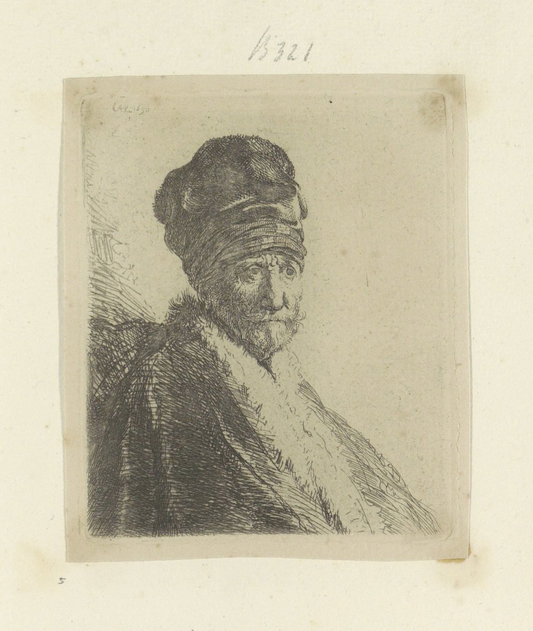 Man setter høye muts Samling av åttifem originaltrykk (serietittel) av Rembrandt van Rijn