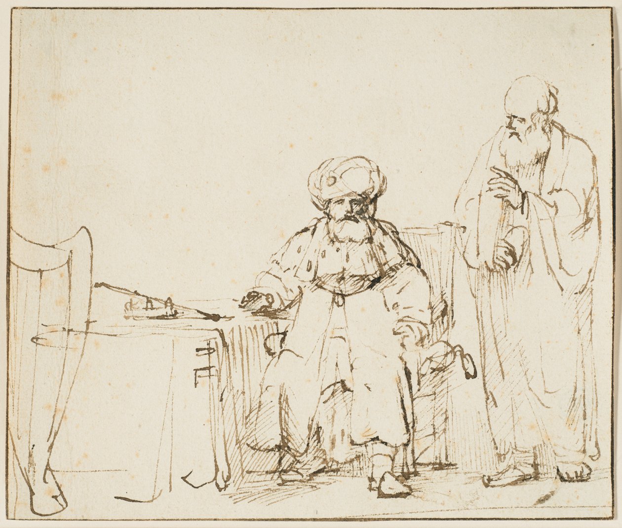 Natan formaner David av Rembrandt van Rijn