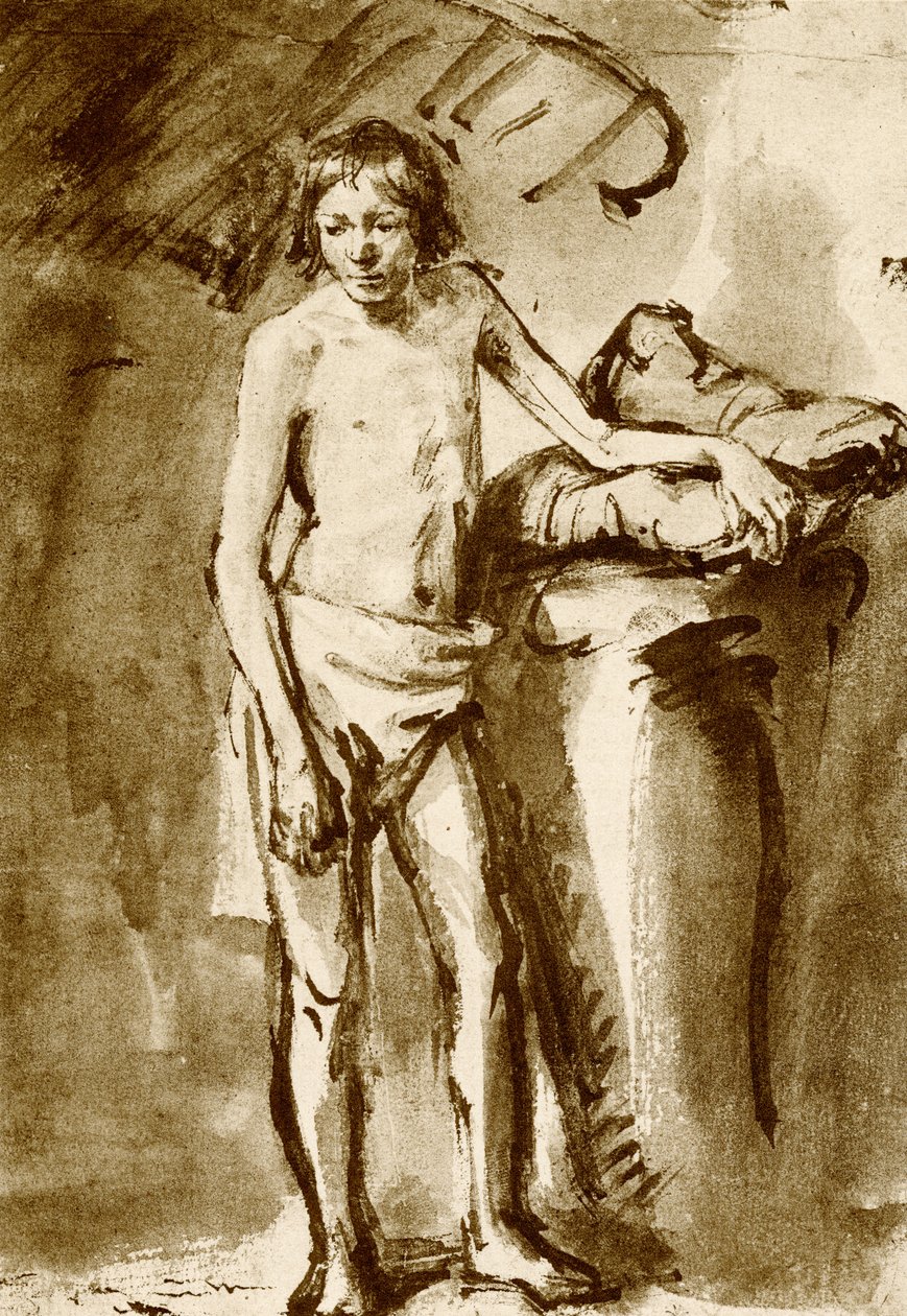 Nakentegning for en ungdom av Rembrandt van Rijn