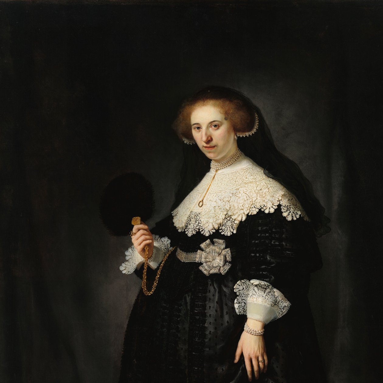 Oopjen Coppit Portrett av Oopjen Coppit av Rembrandt van Rijn