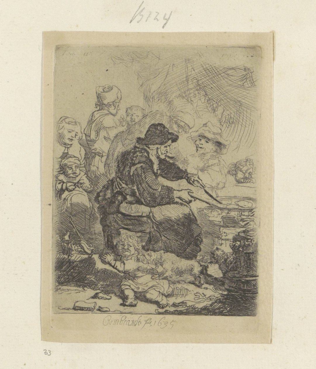 Pannekoekenbakster Samling av åttifem originaltrykk (serietittel) av Rembrandt van Rijn