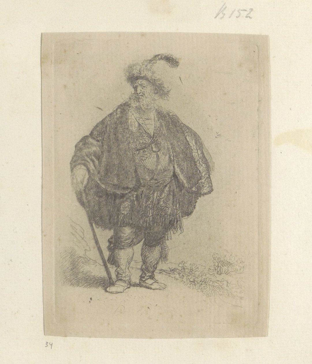 Perzisk mann Samling av åttifem originaltrykk (serietittel) av Rembrandt van Rijn