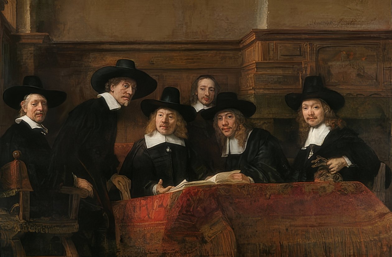 Portrett av lederen av klesmakerlauget i Amsterdam. 1662 av Rembrandt van Rijn