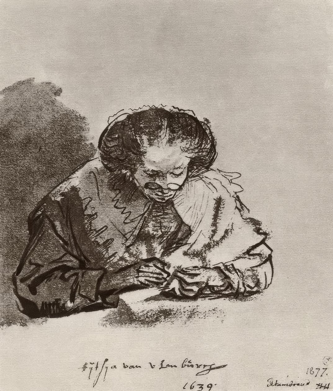 Portrett av Titia van Uylenburgh av Rembrandt van Rijn