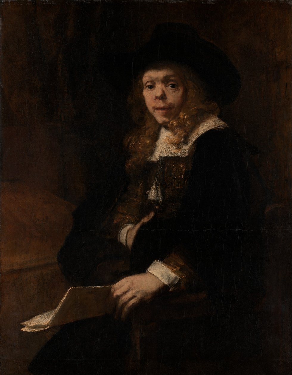 Portrett av Gerard de Lairesse, 1665-67. av Rembrandt van Rijn