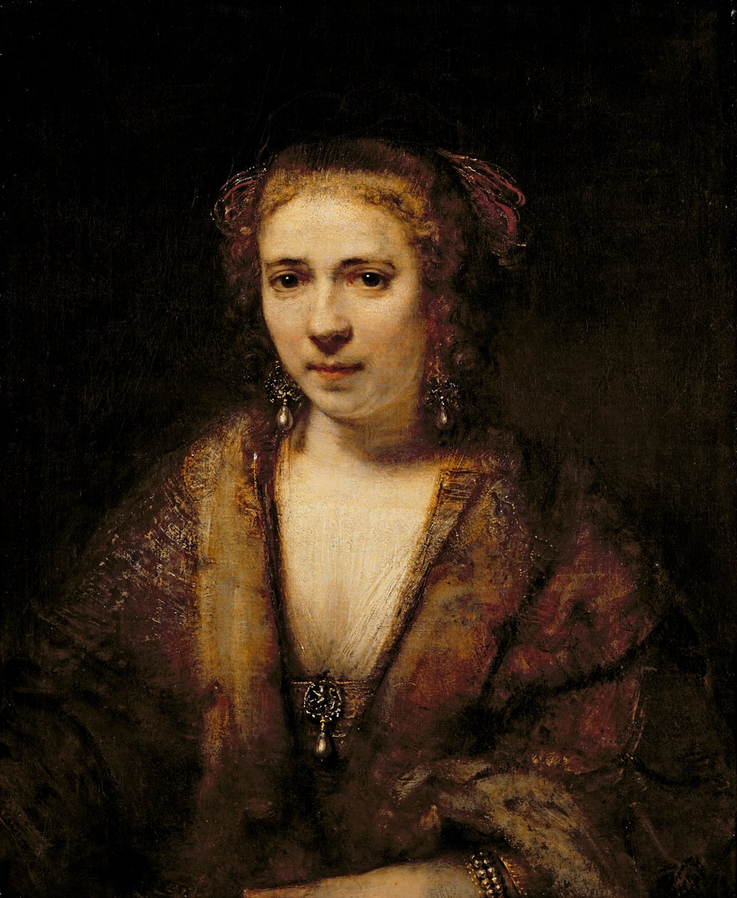 Portrett av Hendrikje Stoffels (1625-63) av Rembrandt van Rijn