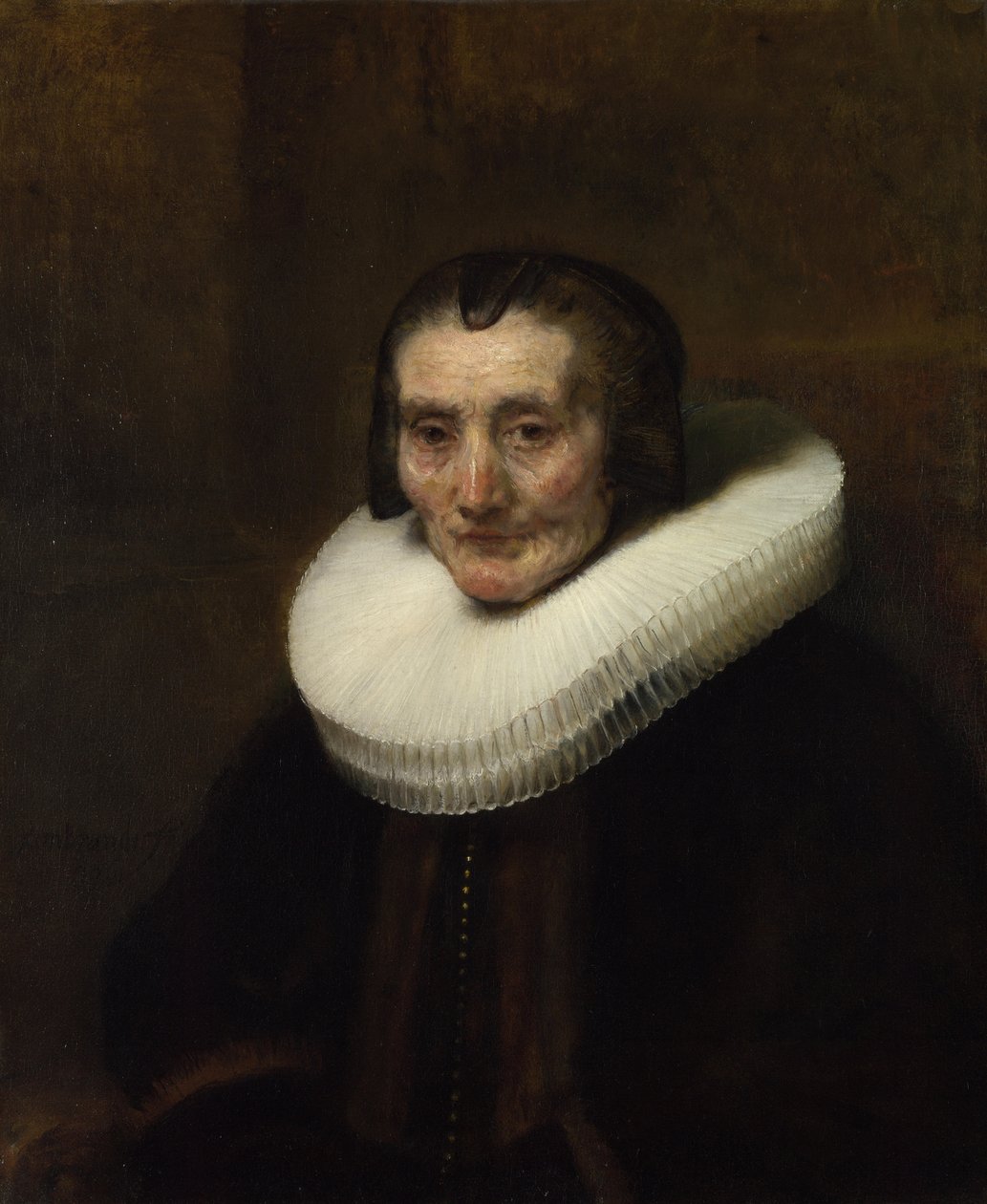 Portrett av Margaretha de Geer, kone til Jacob Trip, 1661 av Rembrandt van Rijn