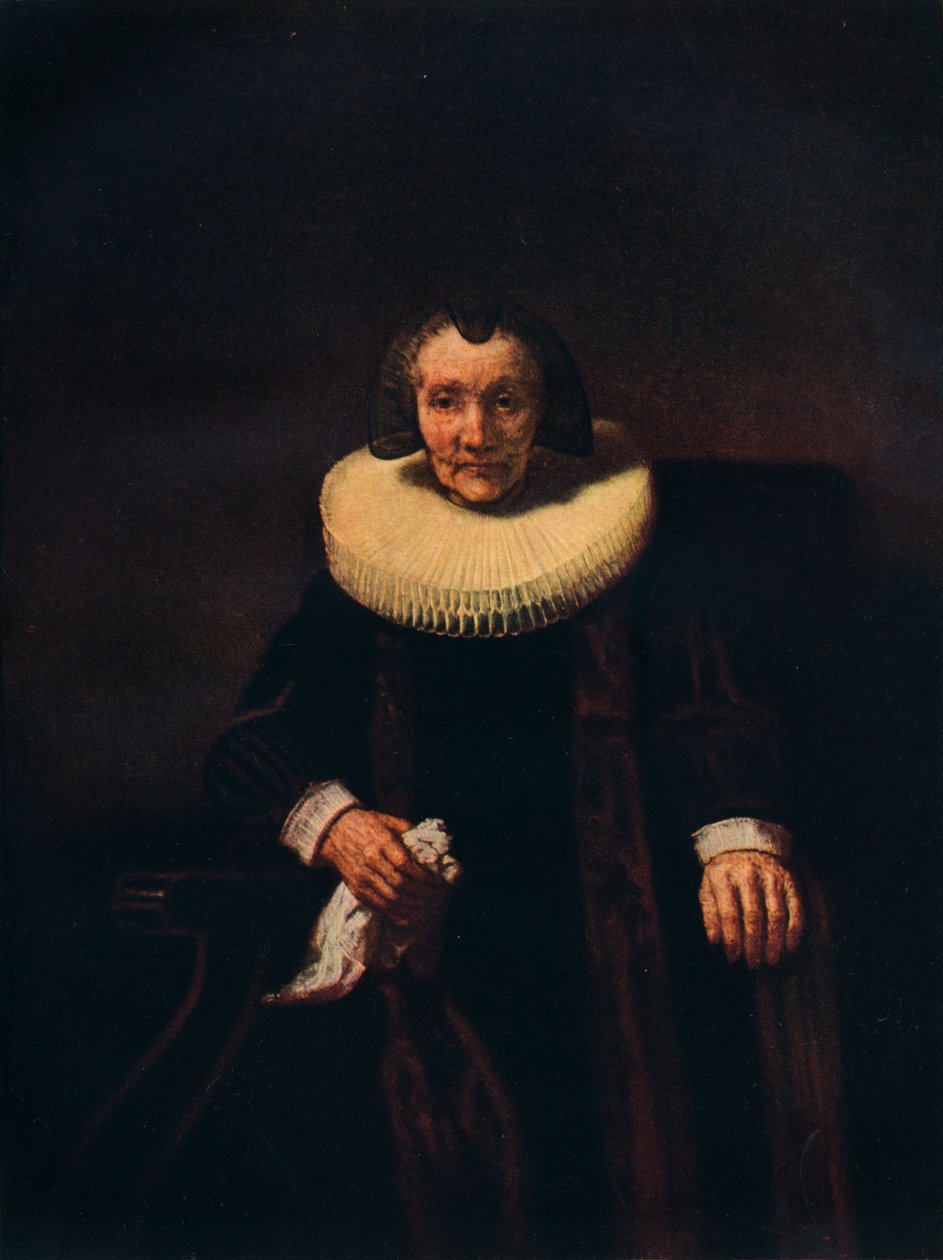 Portrett av Margaretha de Geer, hustru til Jacob Trip, c1661 av Rembrandt van Rijn