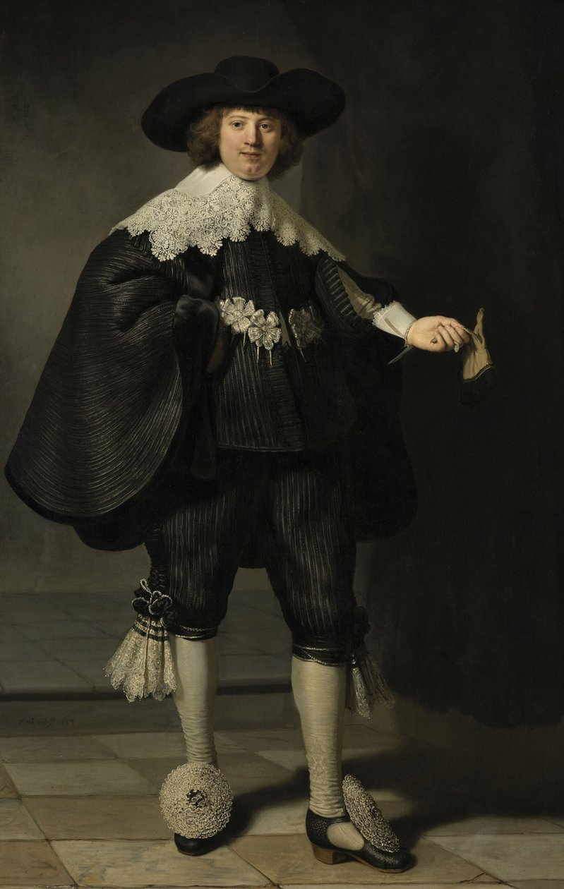 Portrett av Marten Soolmans, 1634 av Rembrandt van Rijn