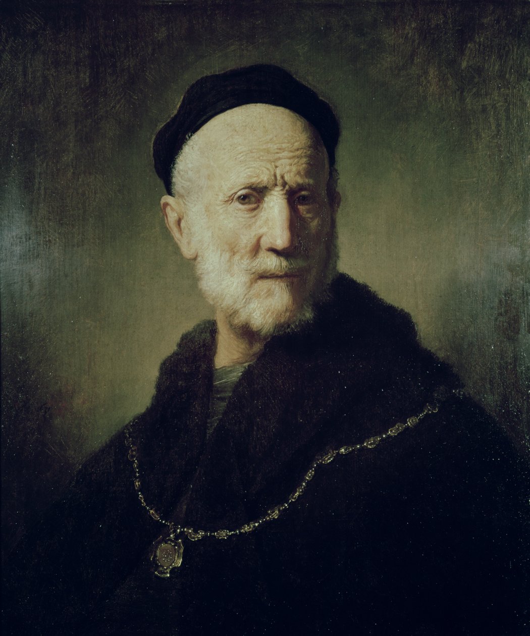 Portrett av Rembrandts far av Rembrandt van Rijn