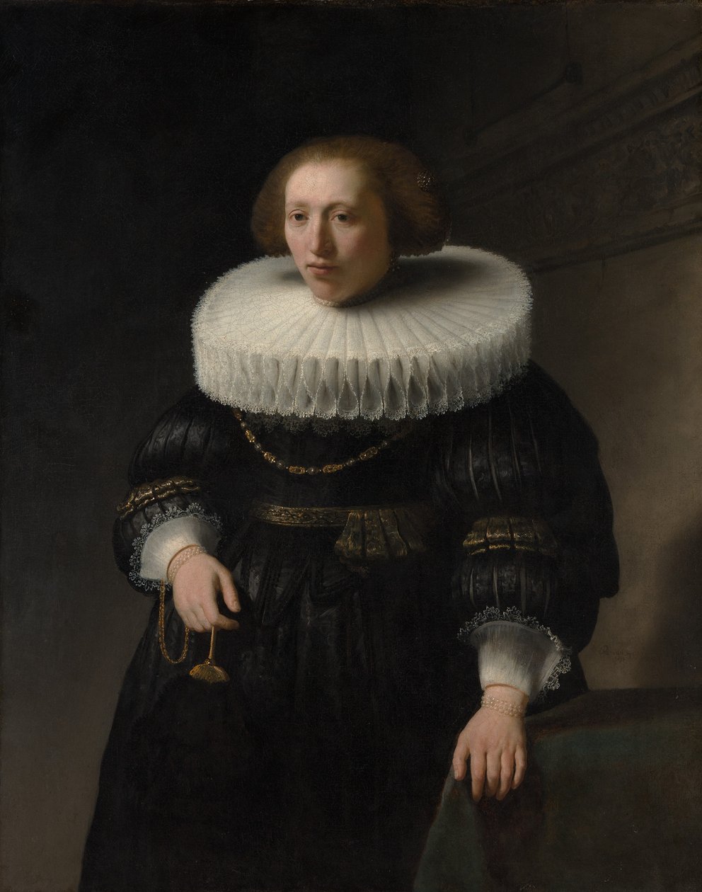 Portrett av en kvinne, sannsynligvis et medlem av Van Beresteyn-familien, 1632. av Rembrandt van Rijn