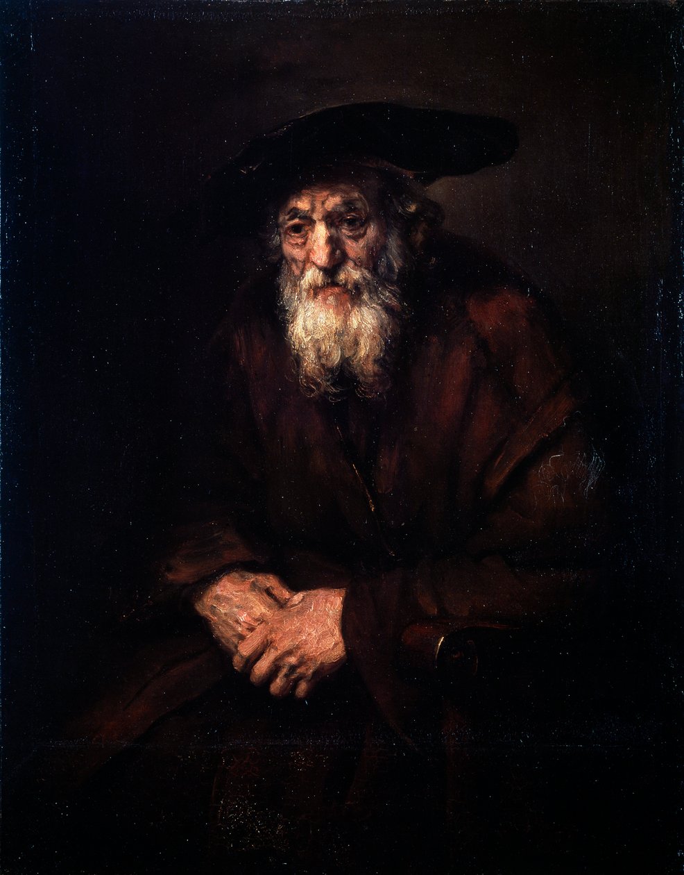 Portrett av en gammel jøde, 1654. av Rembrandt van Rijn