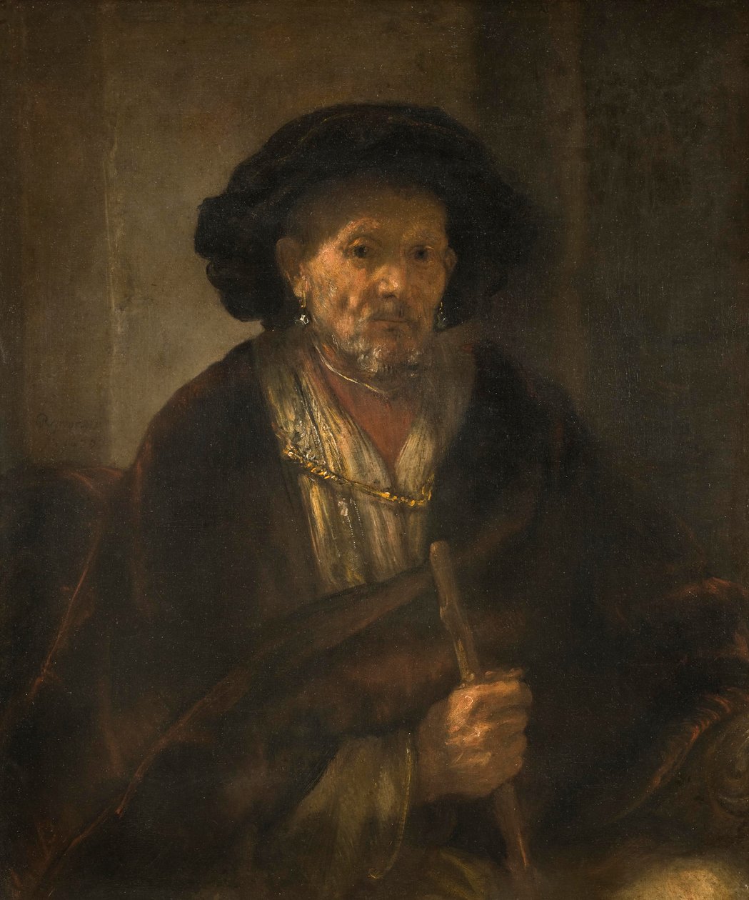 Portrett av en gammel mann, 1655 av Rembrandt van Rijn