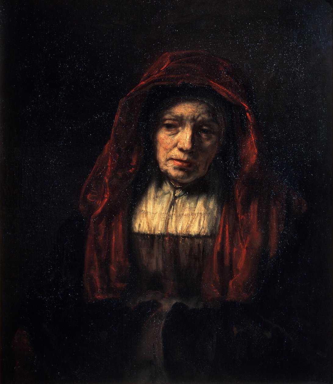 Portrett av en gammel kvinne, 1654. av Rembrandt van Rijn