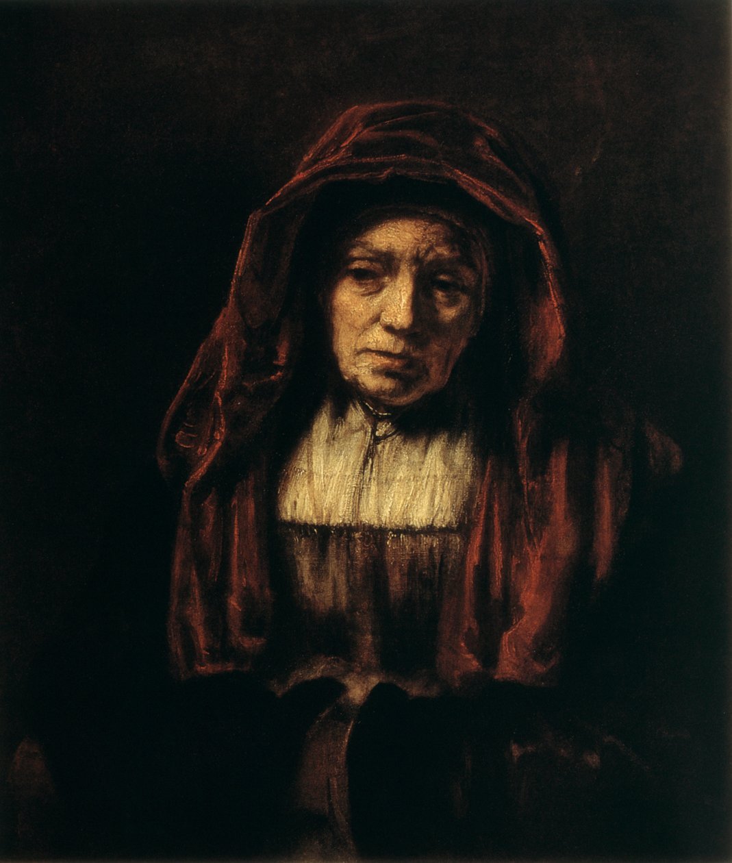Portrett av en gammel kvinne, 1654 av Rembrandt van Rijn
