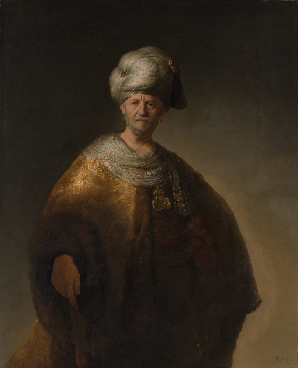 Portrett av en orientalsk mann, The Noble Slav, 1632 av Rembrandt van Rijn