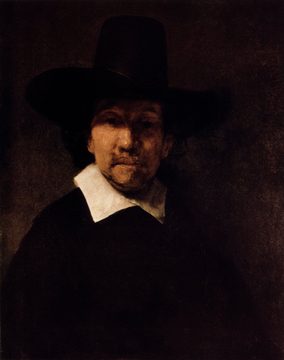 Portrett av poeten Jeremias de Decker, c1666 av Rembrandt van Rijn