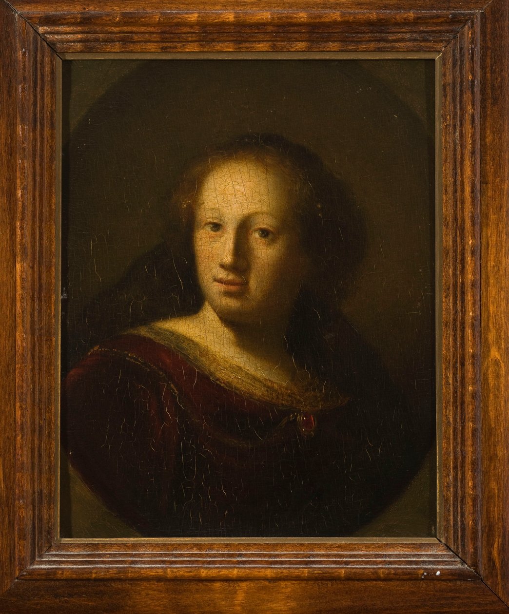 Portrett av en kvinne med et rubinanheng av Rembrandt van Rijn