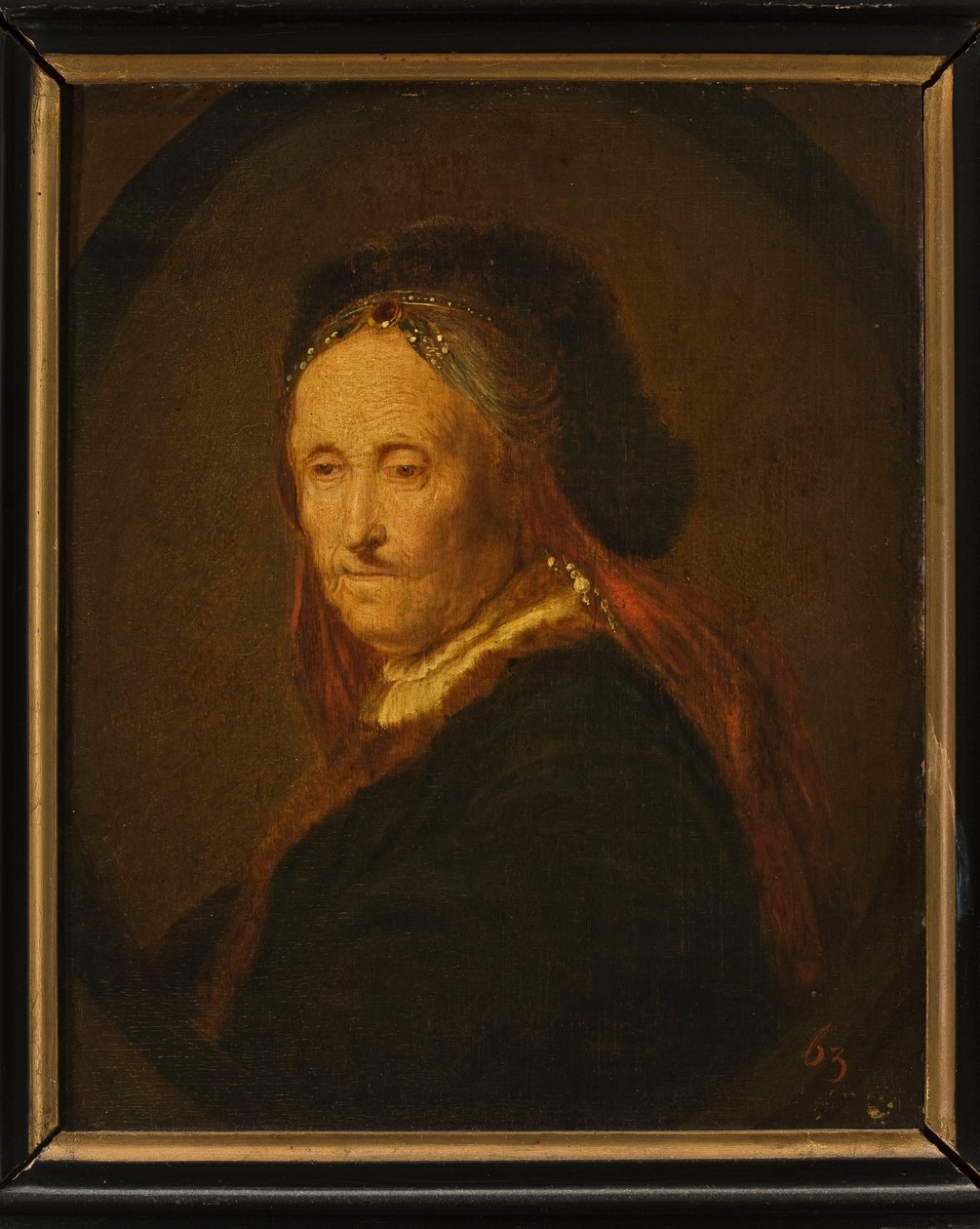 Portrett av Rembrandts mor () av Rembrandt van Rijn