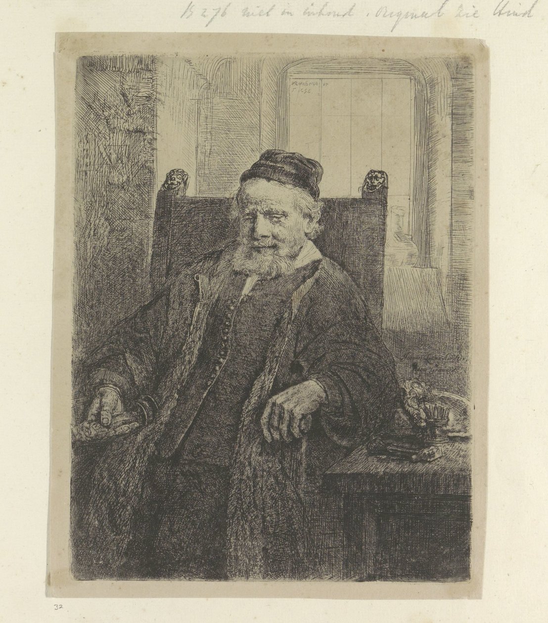 Portret van de goudsmid Jan Lutma Samling av åttifem originaltrykk (serietittel) av Rembrandt van Rijn