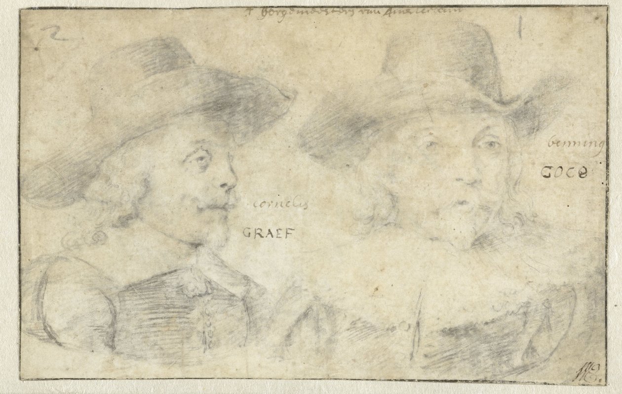 Portretter av Cornelis de Graeff og Frans Banningh Cocq av Rembrandt van Rijn