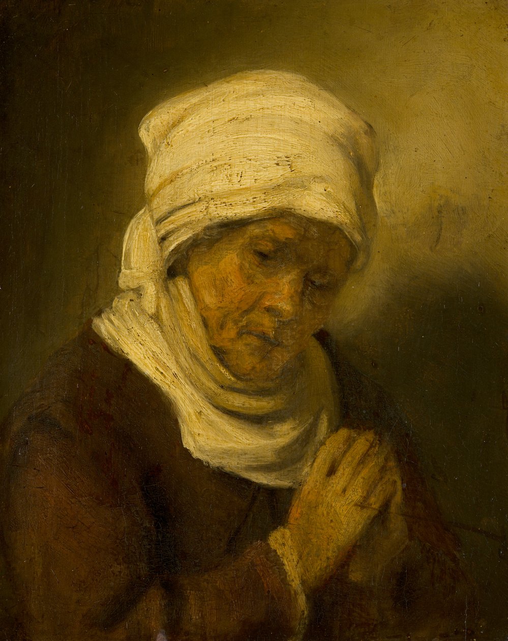 Bedende kvinne, ca. 1660 av Rembrandt van Rijn