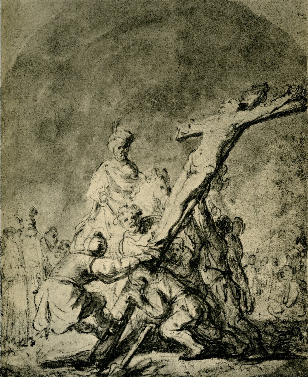 Heving av korset av Rembrandt van Rijn