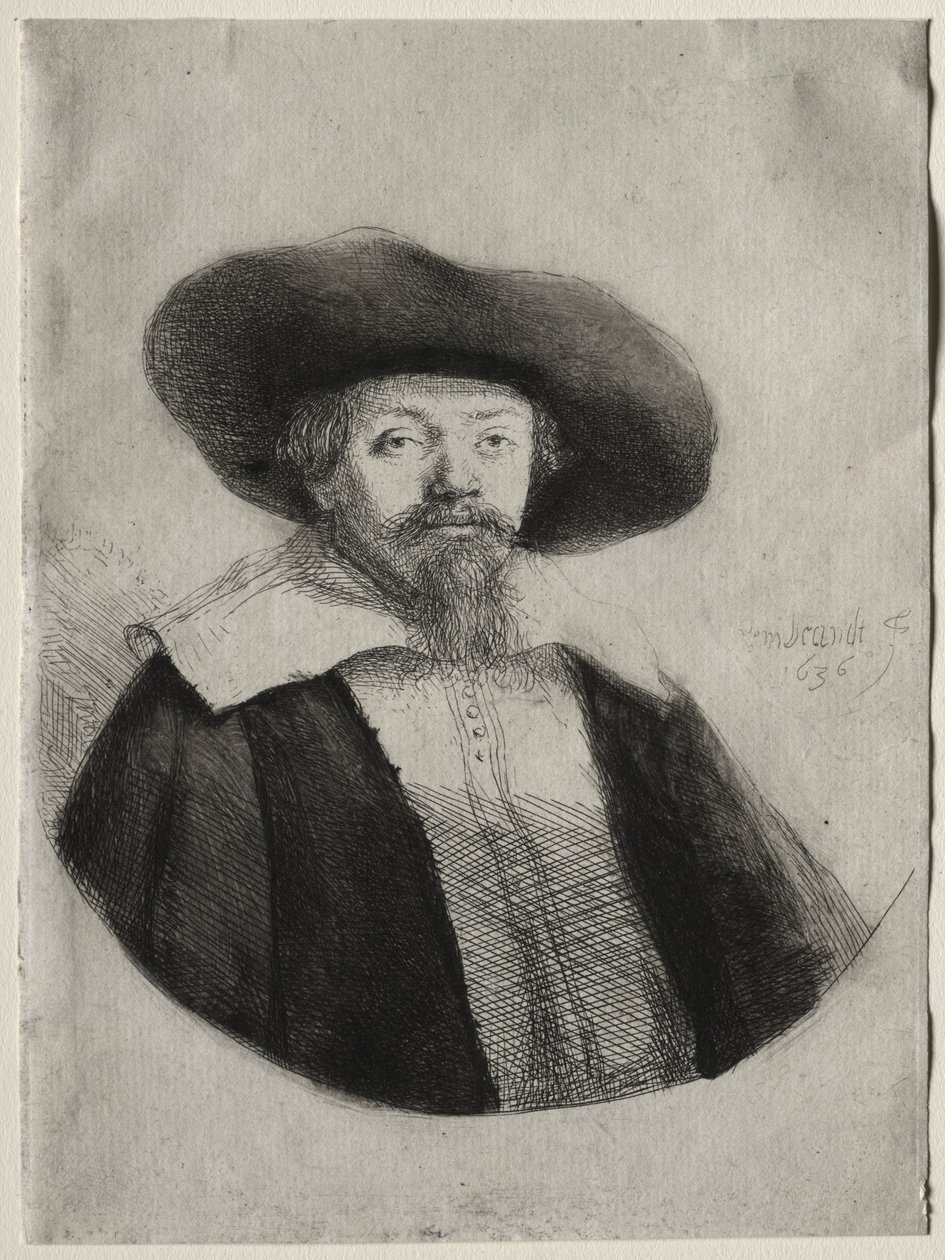 Samuel Manasseh Ben Israel av Rembrandt van Rijn