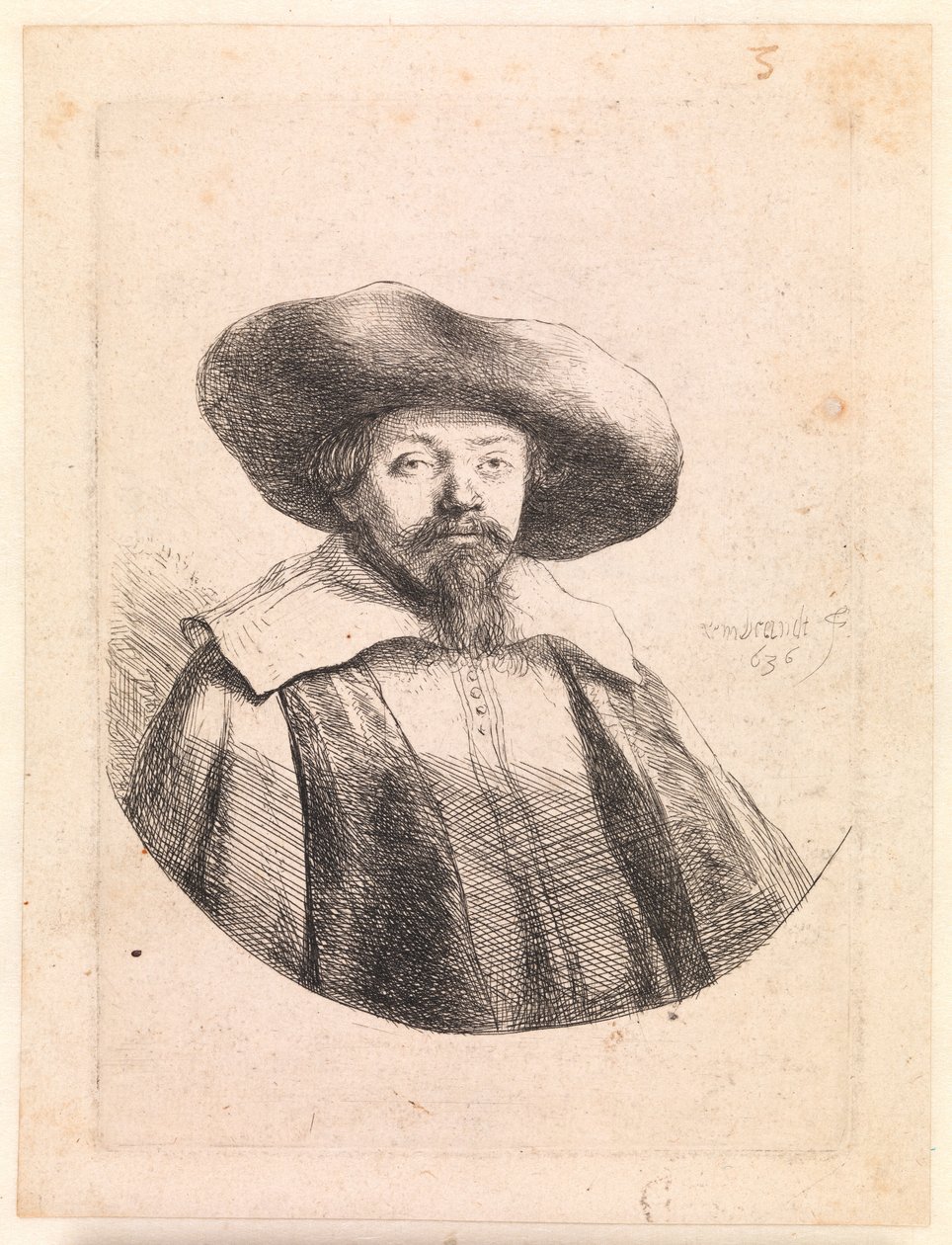 Samuel Manasseh Ben Israel, jødisk forfatter av Rembrandt van Rijn