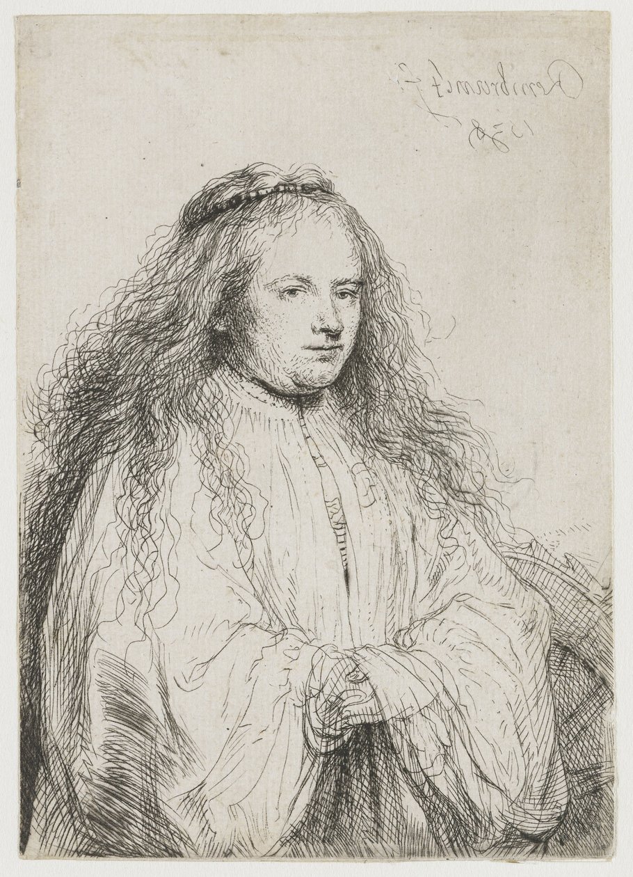 Saskia som den hellige Katarina av Alexandria St Catherine (