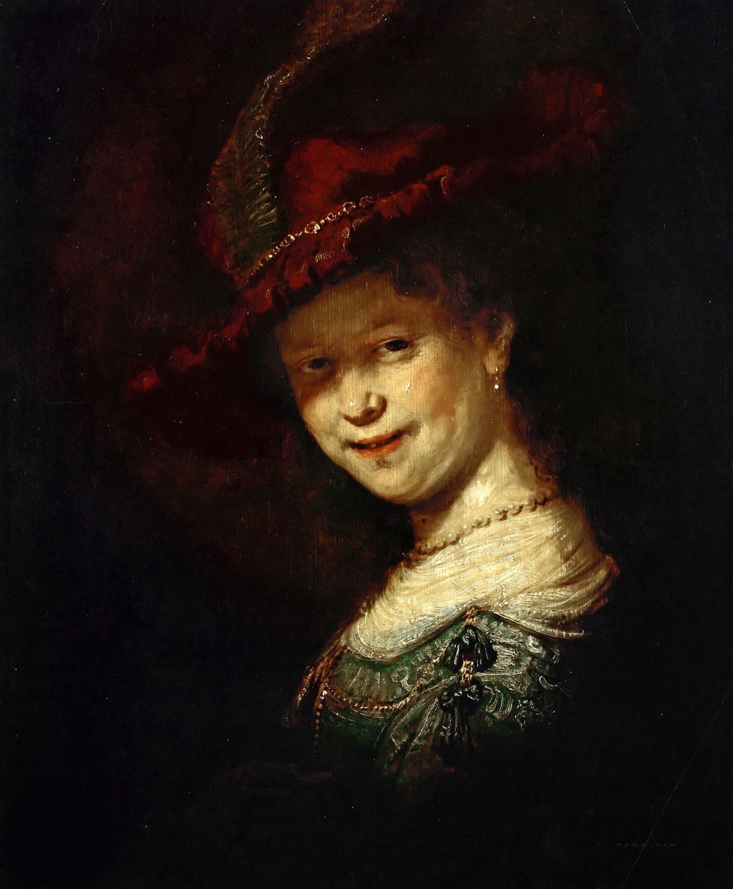 Saskia van Uylenburgh som jente, 1633. av Rembrandt van Rijn