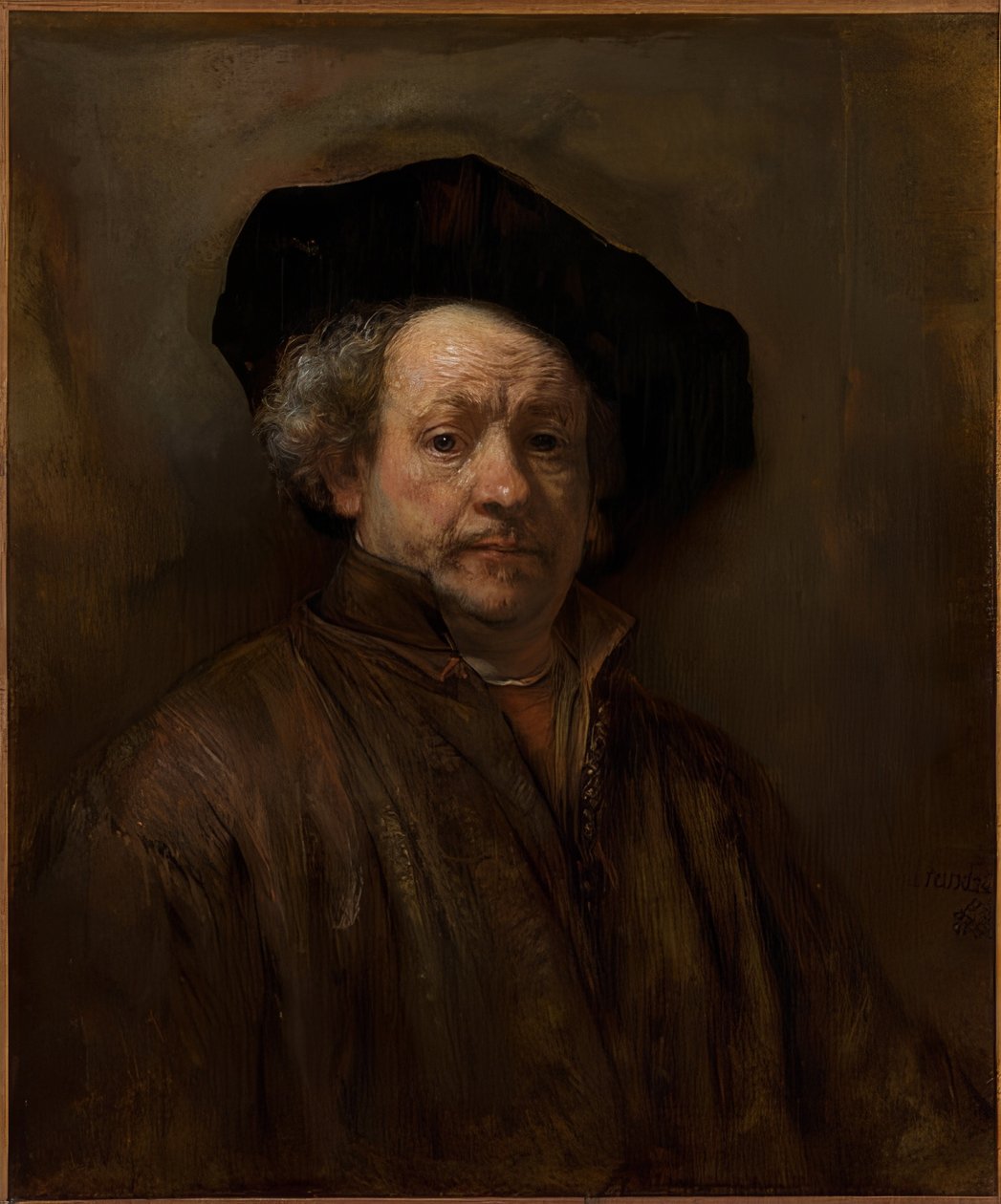 Selvportrett. 1660 av Rembrandt van Rijn
