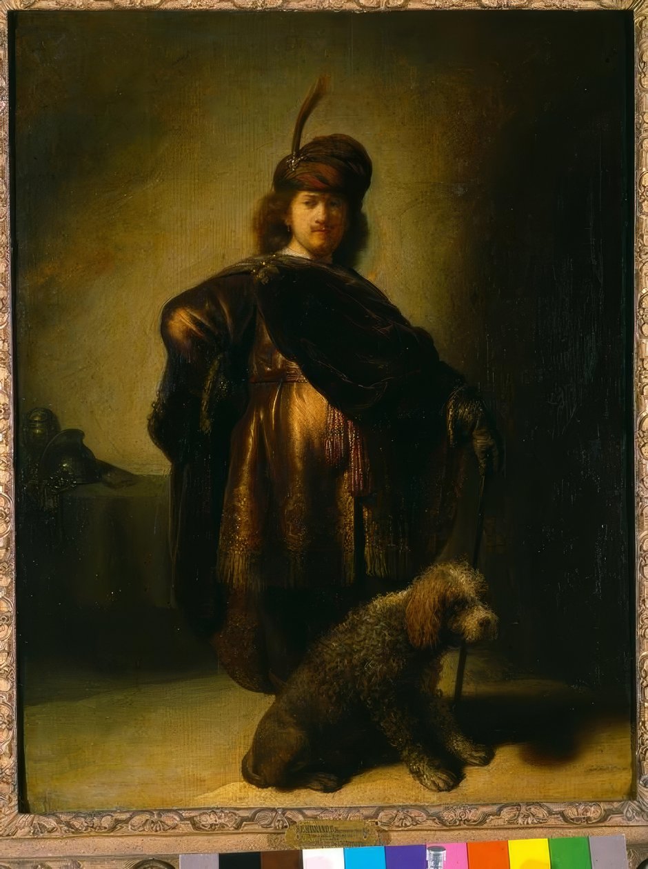 Selvportrett i orientalsk drakt av Rembrandt van Rijn