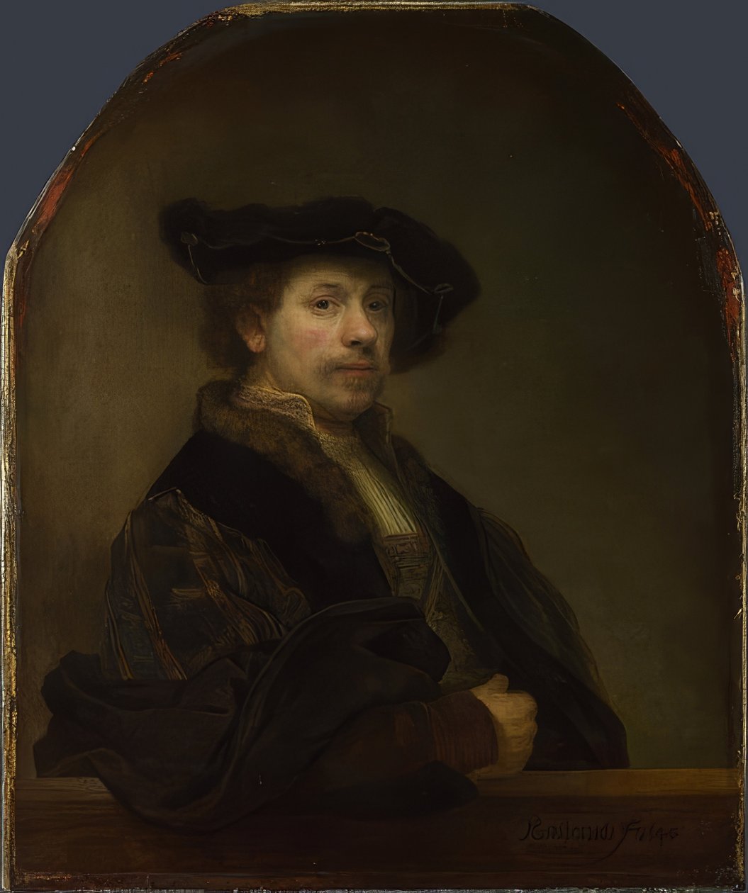 Selvportrett i en alder av 34. 1640 av Rembrandt van Rijn