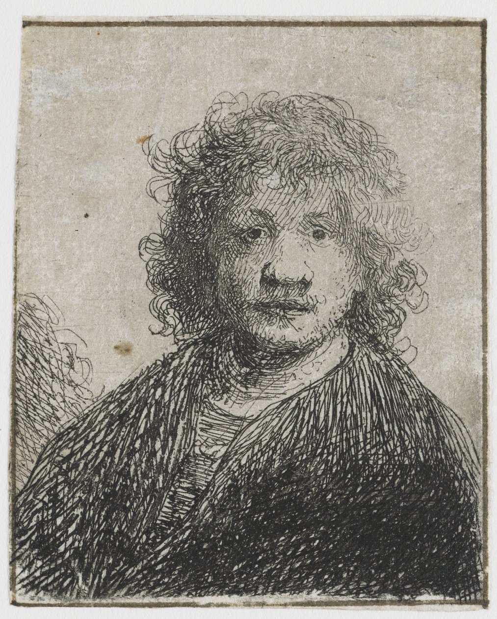 Selvportrett med bred nese Selvportrett med bred nese av Rembrandt van Rijn