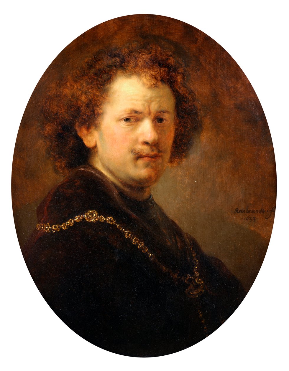 Selvportrett, 1633 av Rembrandt van Rijn