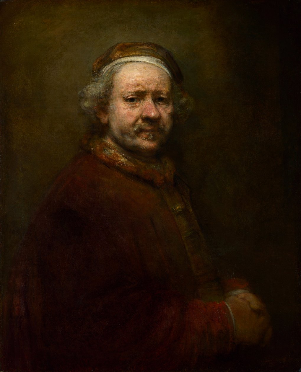 Selvportrett i en alder av 63, 1669 av Rembrandt van Rijn