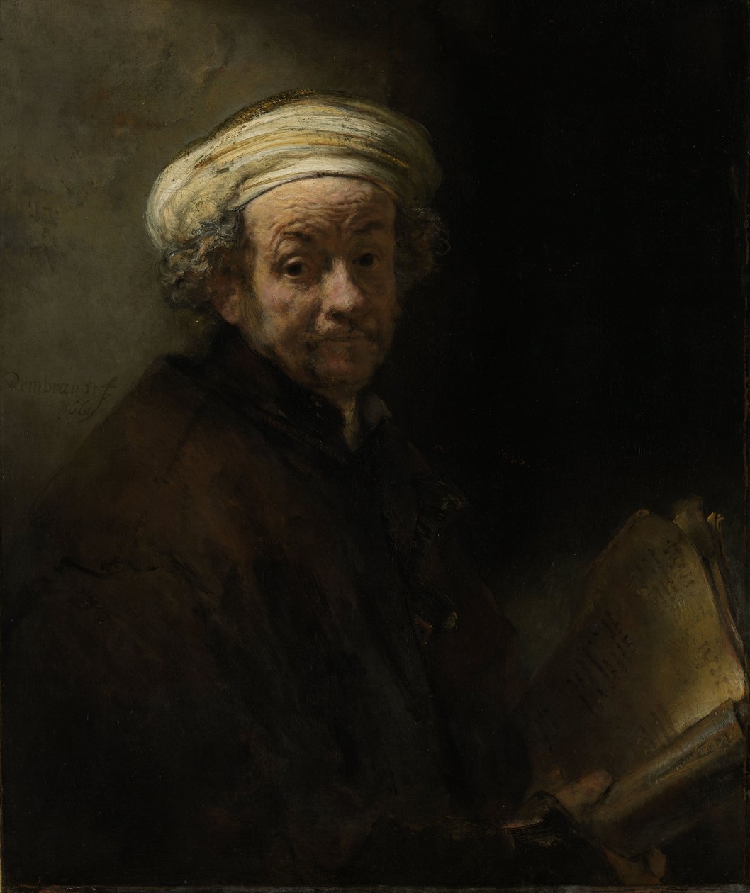Selvportrett som apostelen Paulus, 1661 av Rembrandt van Rijn