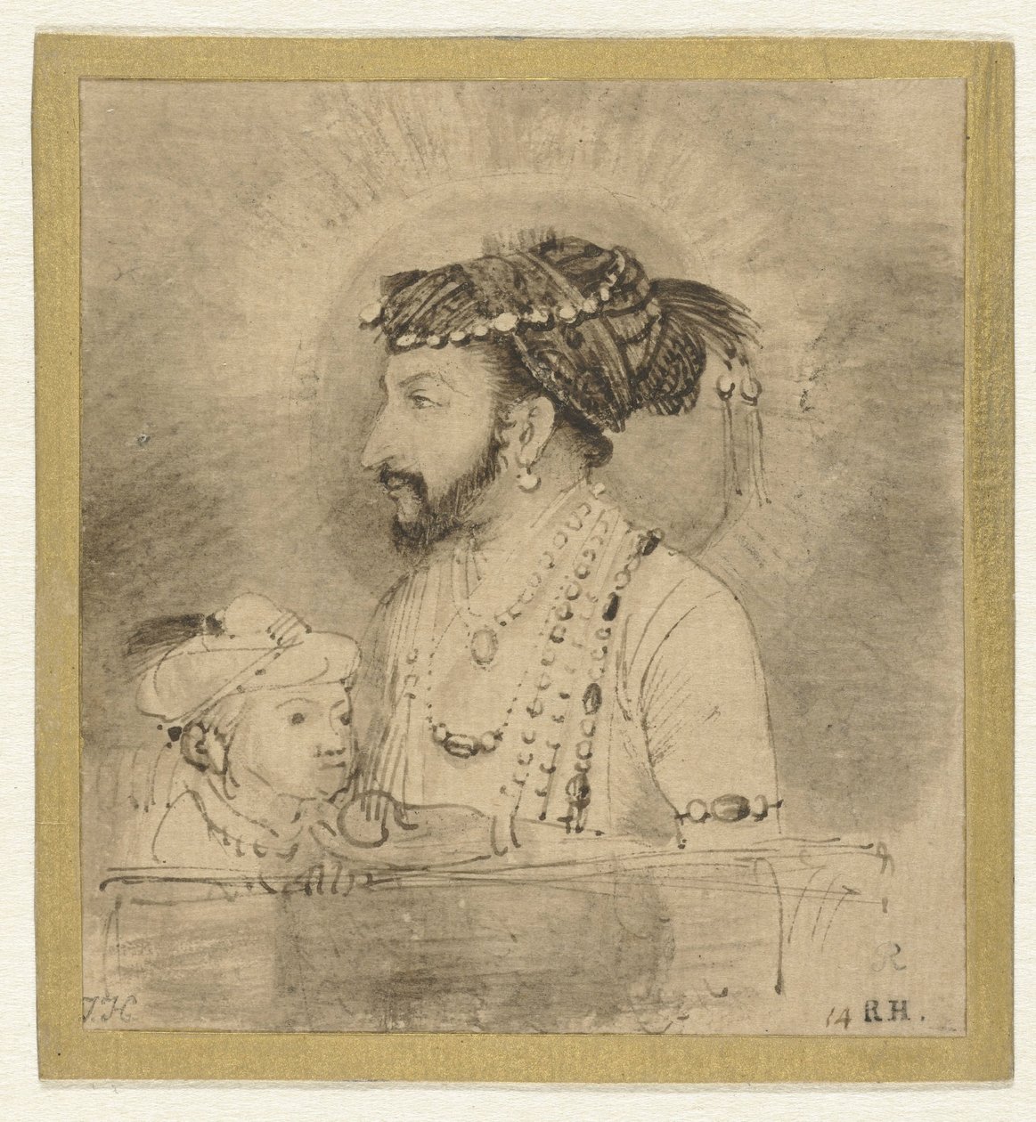 Shah Jahan og sønnen hans av Rembrandt van Rijn