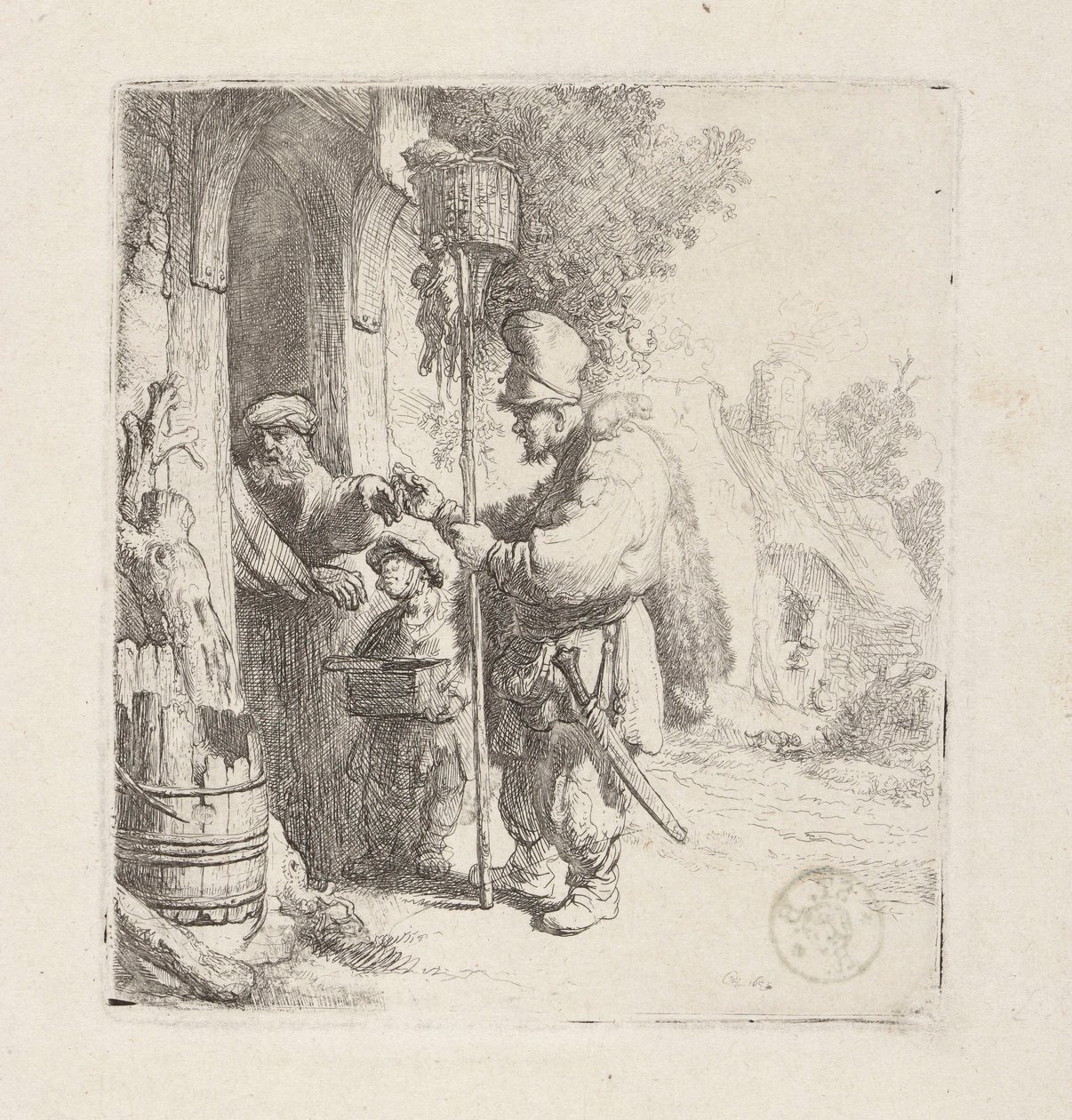 Selger av rottegift (Rottefanger) av Rembrandt van Rijn