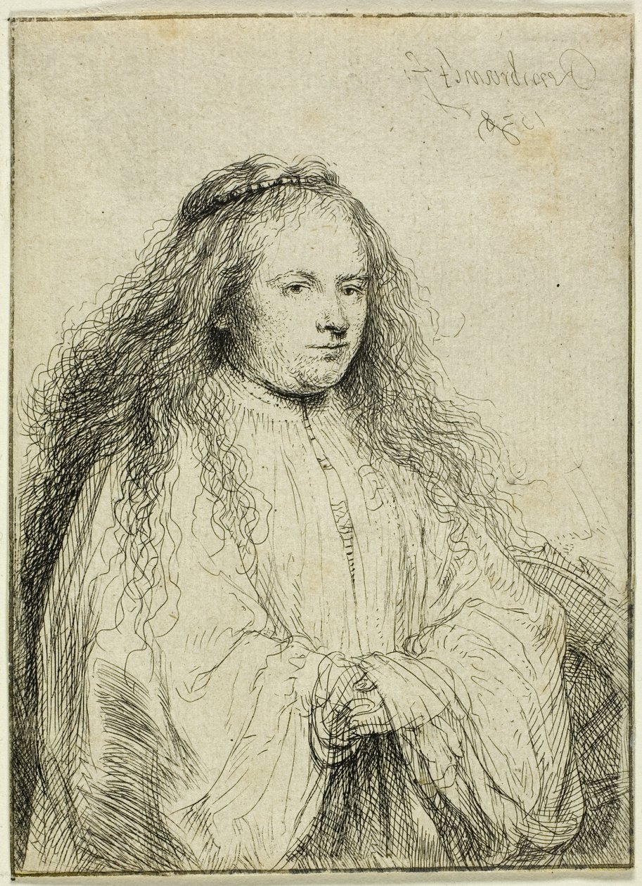 St Catherine (Den lille jødiske bruden) av Rembrandt van Rijn