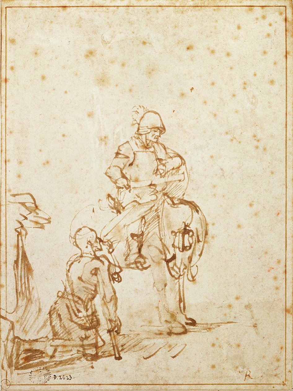 St. Martin og tiggeren av Rembrandt van Rijn