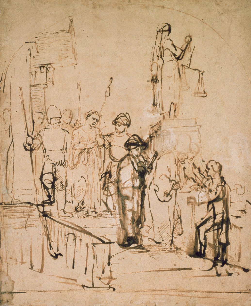 Susanna brakt til doms, 1600-tallet av Rembrandt van Rijn