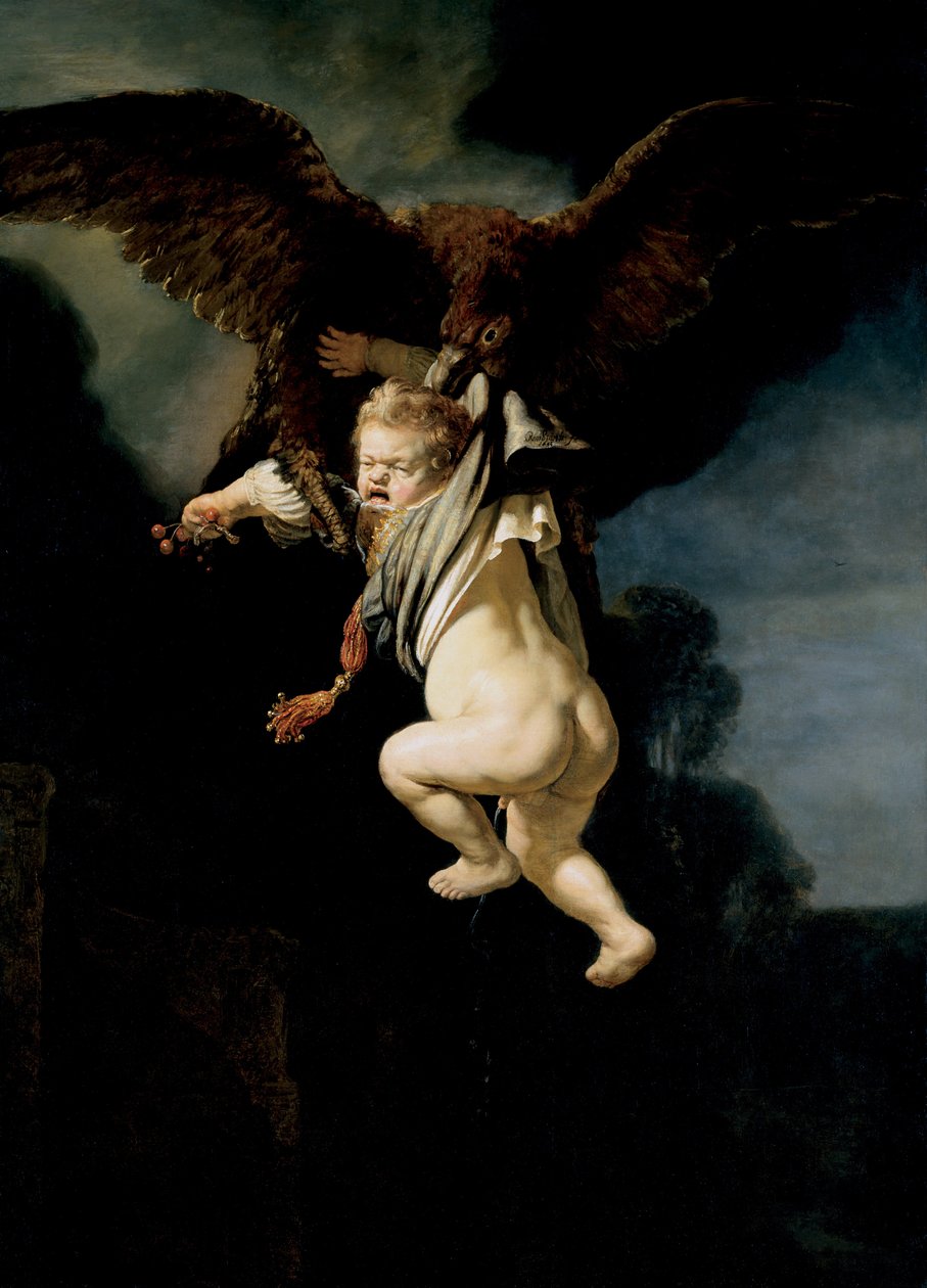 Bortføringen av Ganymedes, 1635 av Rembrandt van Rijn