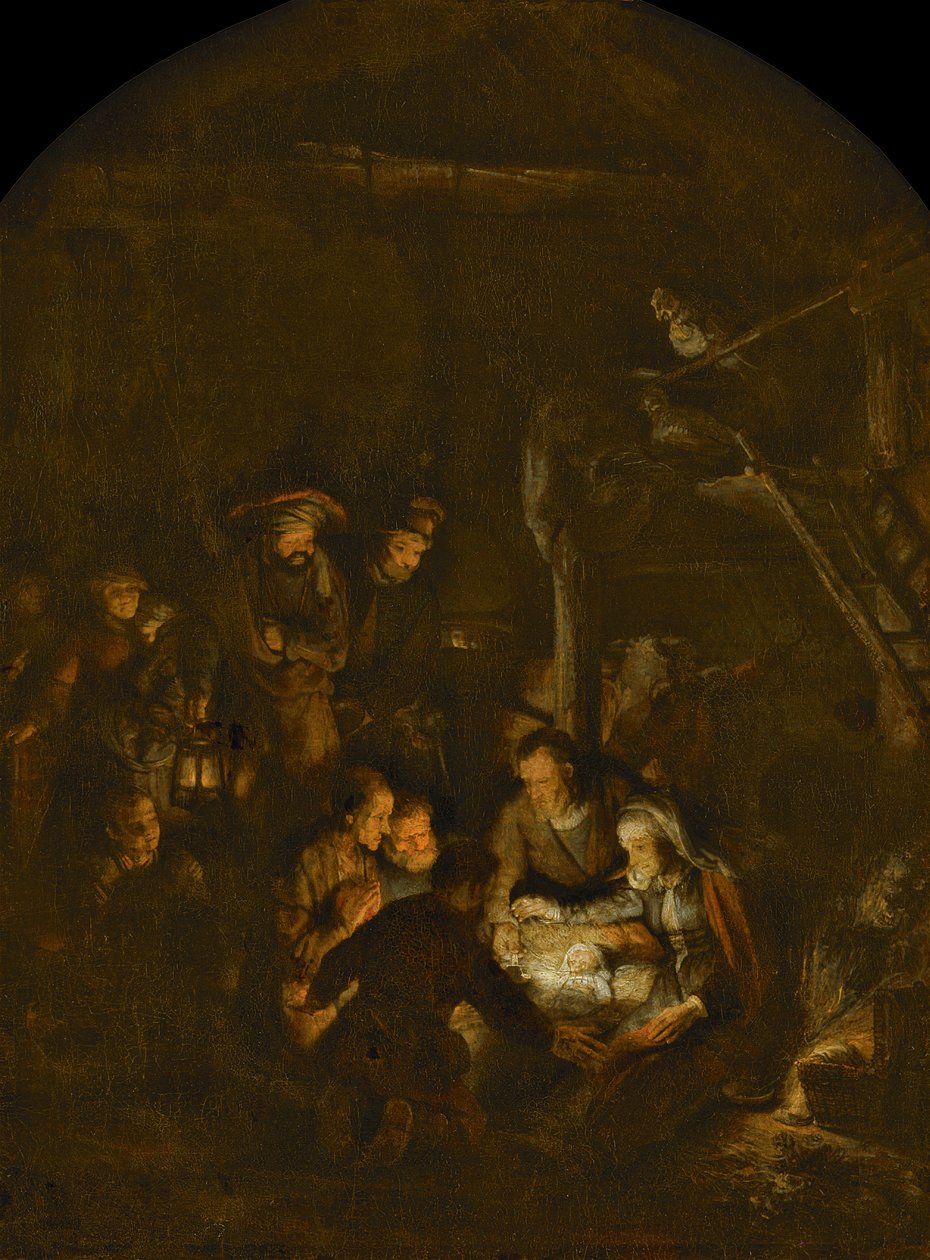 Hyrdenes tilbedelse, 1646 av Rembrandt van Rijn