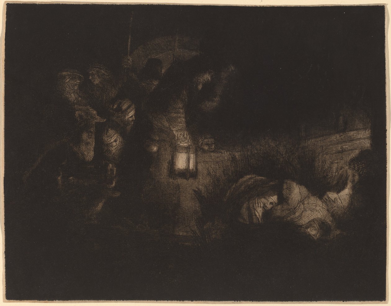 Hyrdenes tilbedelse: et nattstykke av Rembrandt van Rijn