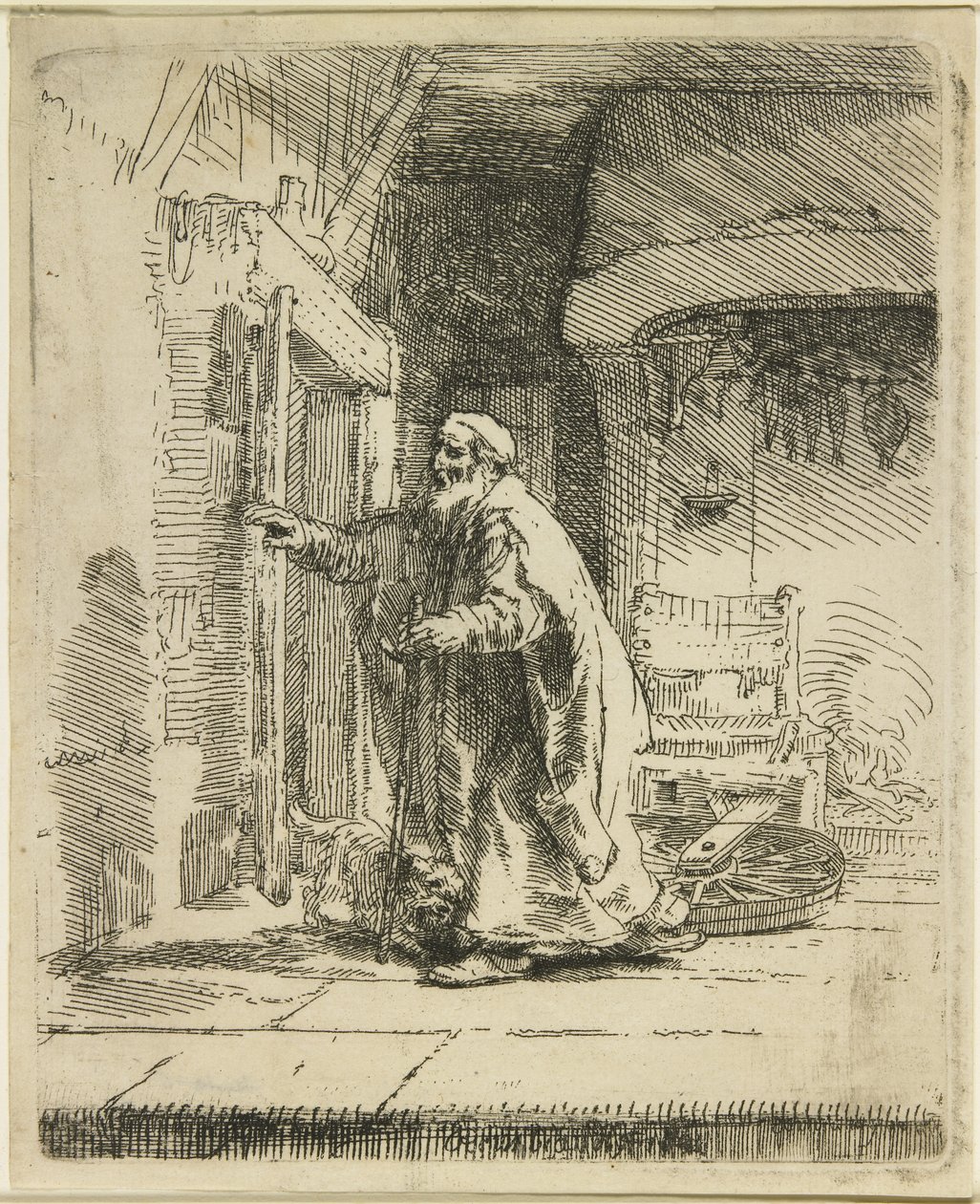 The Blindness of Tobit, 1651 av Rembrandt van Rijn